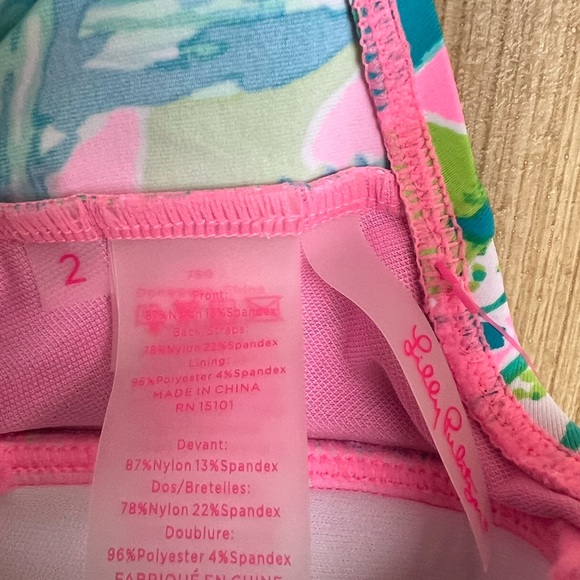 NWT Lilly Pulitzer Mandevilla Baby Hip Nautic tank swimwear Bec Tankini - Picture 3 of 3